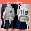 Pu Dualcolor Backpack For Girls And Boys With Cushion Straps And Large Capacity