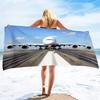Aereo Stampato Leggero Sottile Asciugamano da Spiaggia Sovradimensionato Extra Large Asciugamani Senza Sabbia Asciugatura Rapida Viaggio Campeggio Accessori da Spiaggia