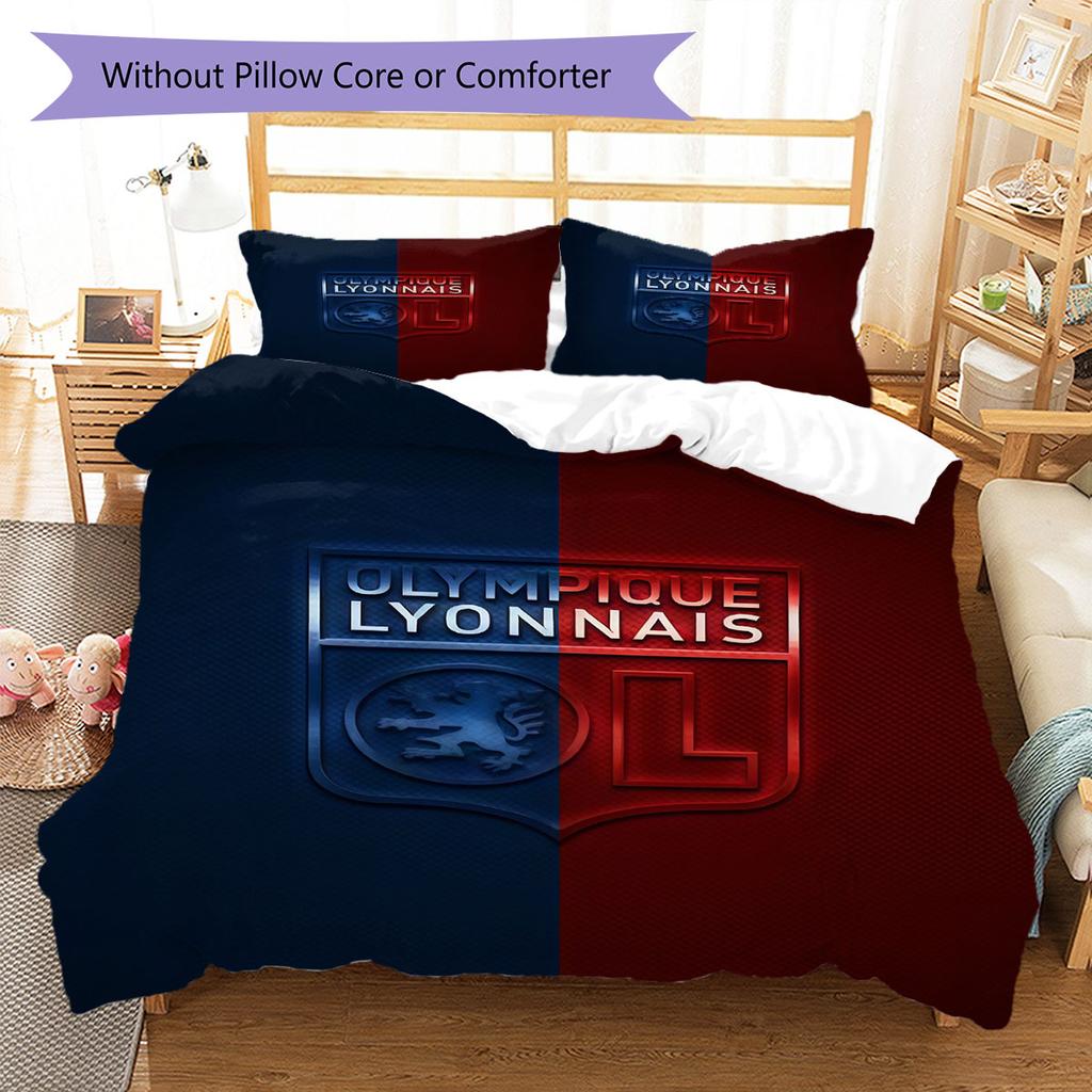 OL Logo Bedding Quilt Set Quilt Cover Pillowcase Home Decoration Birthday Gift (1 * Duvet Cover + 2 * Pillowcase, Without Core)
