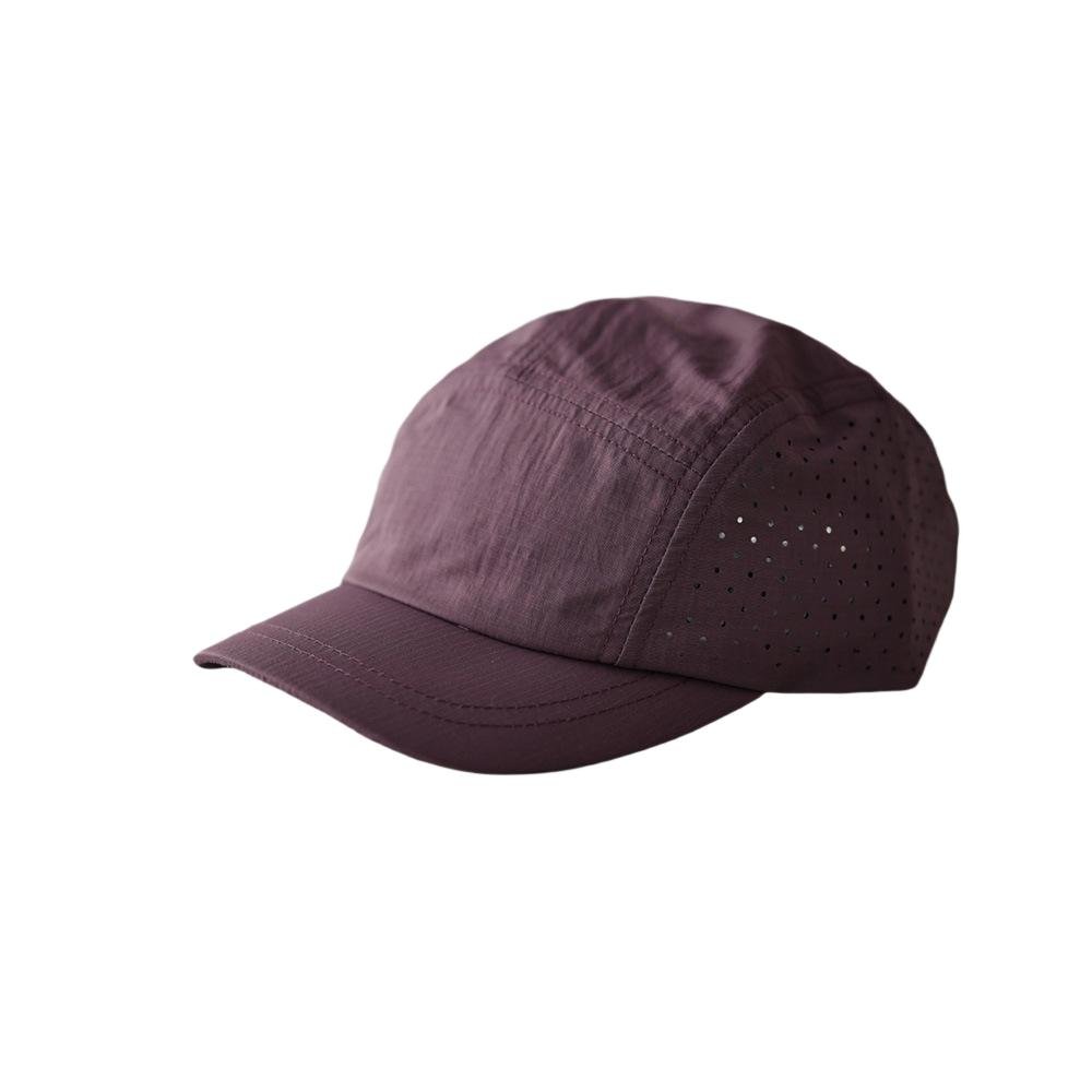 

Unisex 5 Panel Short Brim Cap Quick Dry Laser Cut Breathable Adjustable Outdoor Running Sun Hat for Men Women cap 55-59 фіолетовий