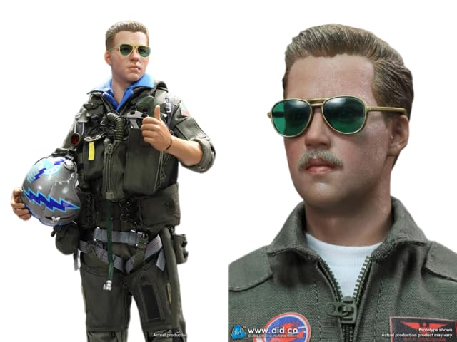 DID Scale Figure US Navy Fighter Pilot Tom Nick MA80182 US Navy Top Pilots Tom and Nick Movie 1/6 F-14 - & F-14