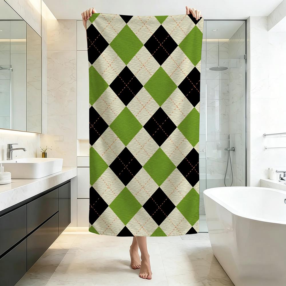 Asciugamano Tartan Qualità Hotel Cinque Stelle Ecologico Ultra Morbido Spesso Asciugamani & Teli da Spiaggia