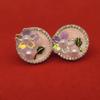 Women's Retro Pearl Flower Earrings - French Oil Painting Style, Versatile and Elegant for Daily Wear
