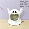 Keramik Halloween Geist Kerzenhalter Kerzenständer Kaninchen Schlüsselablage Organizer Raumdekoration Heimtisch Duftbehälter