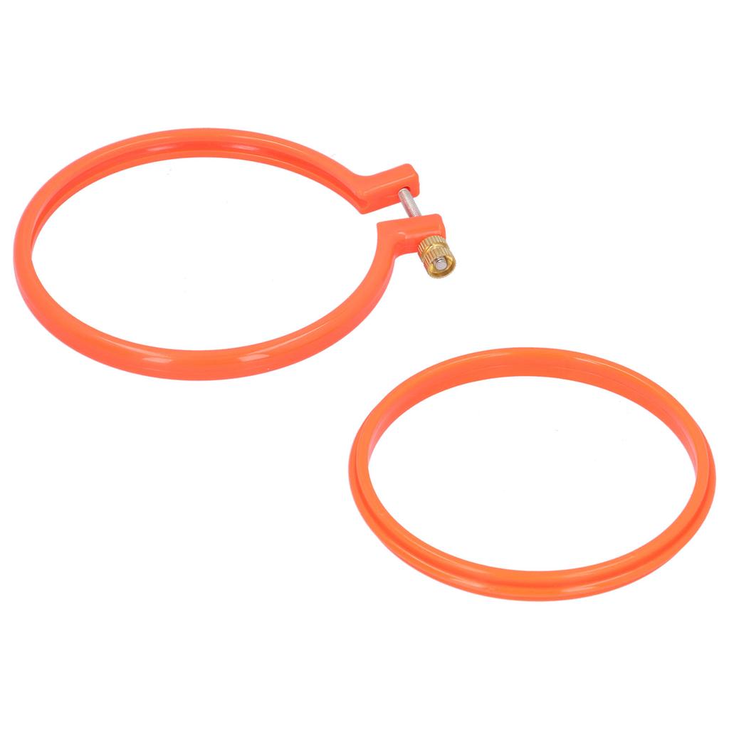 Cross Stitch Embroidery Circle Plastic Colorful Hoop Ring for DIY Art Craft Sewing4in