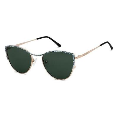 Vincent Chase By Lenskart | Gold - Green Full Rim Cat Eye | Floral Edit | Branded Latest| 100% UV Protected | For Women| VC S16759