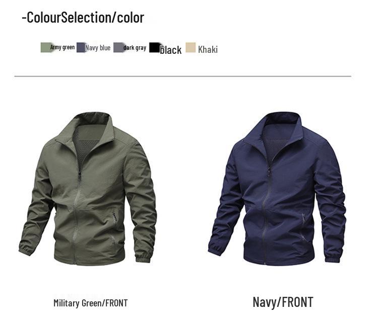 2025 Men's Casual Korean Style Baseball Jacket - Spring/Autumn Outdoor Sports Outerwear
