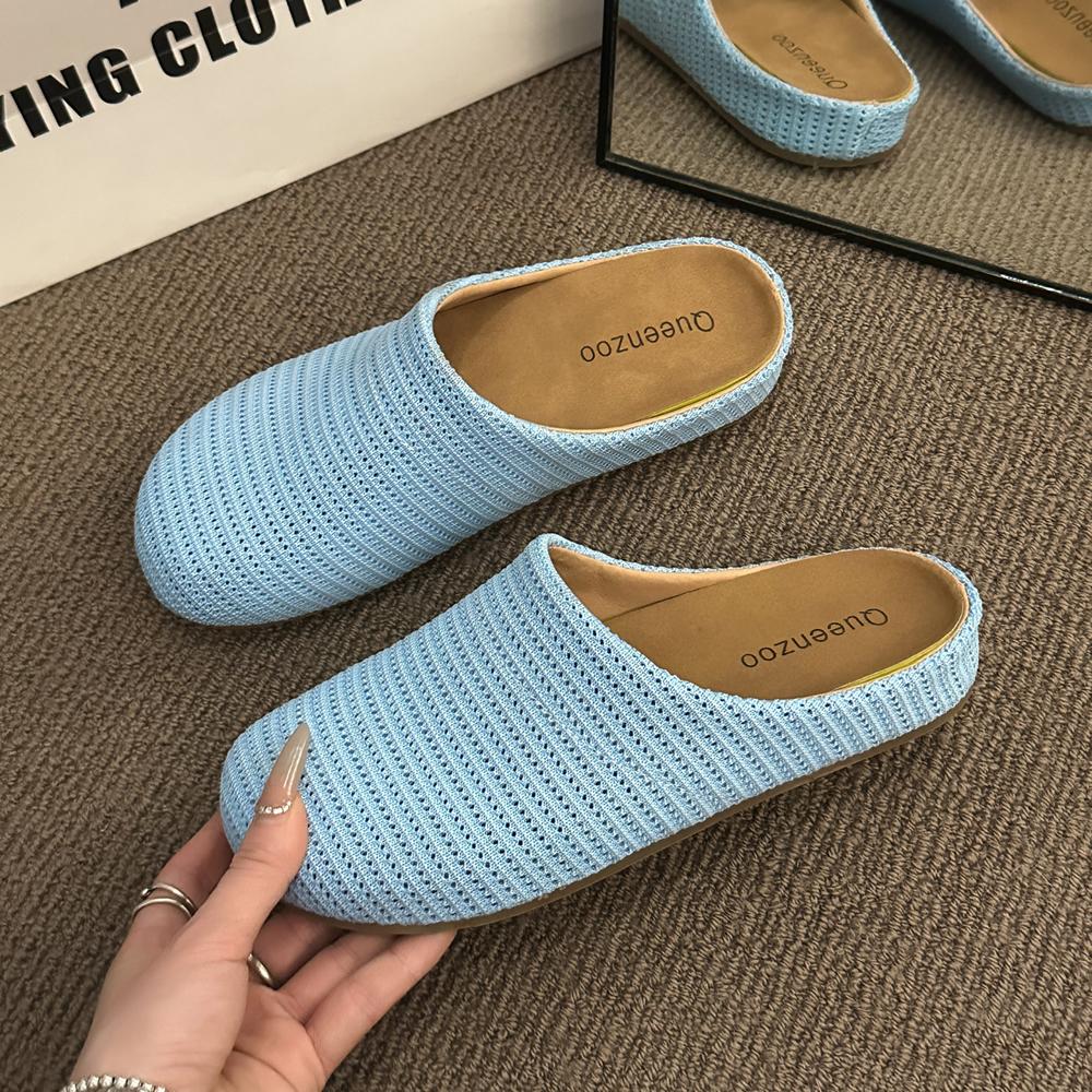 2025 New Fashion Summer Women Shoes Breatherable Ladies Sandals Light Soft Comfortable Flats Shoes Outdoor Daily Slippers