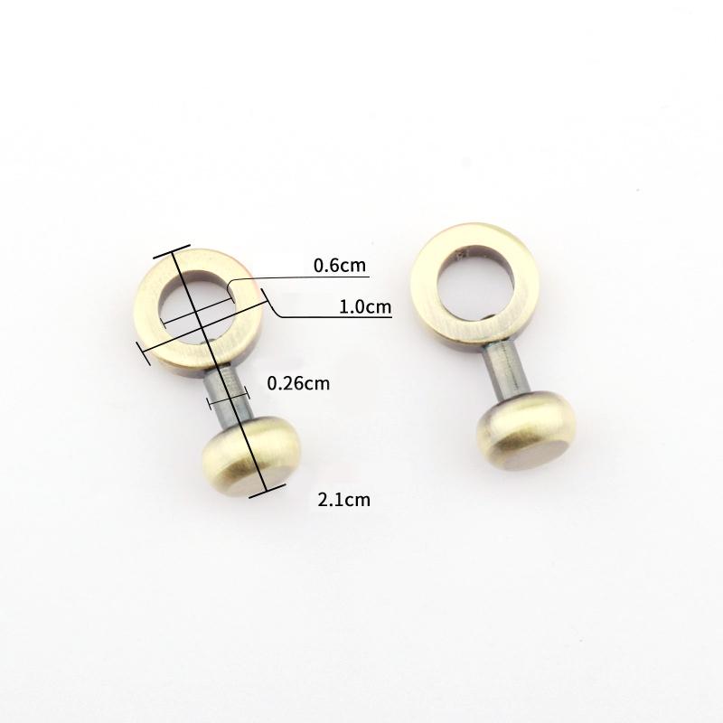 2Pcs Pure Copper Bag Zipper Transform Buckles Accessories Diy Handbag Repair Kit