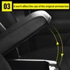 Copertura per Bracciolo in Fibra di Carbonio per Toyota RAV4 2013 2014-2018 Modanatura Interna