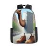 17 Inch Primary And Secondary School Schoolbag 3D Digital Color Printing Diy Backpack Oxford Cloth Backpack Printing