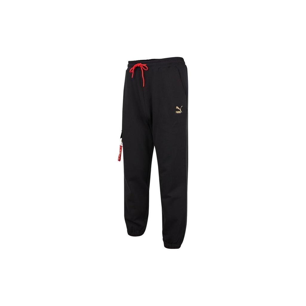 PUMA Casual Pants Men's Black Moderate Sweatpants 536575-01