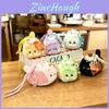 Cartoon Cat Tea Plushie Keyring With Durable Pp Material For Gifts And Collectors