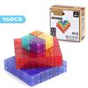Transparent Magnetic DIY Square  Assembled Building Block Set Model Fun Parent Child Interactive Puzzle Toy Gift
