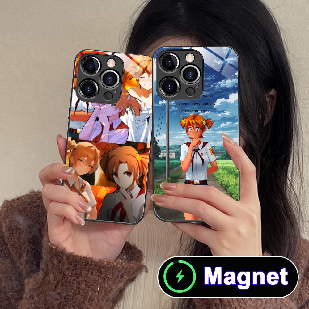 Everlasting Summer Alisa Glass MagSafe Mobile Phone Case for iPhone 17 16 15 14 13 12 11 Air Pro Max Plus Mini Colorful Cover