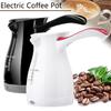 Portable Electric Coffee Pots Stainless Steel Tea Home Office Coffee Maker Percolator Filter 3 Cups Pot Kitchen 250ml