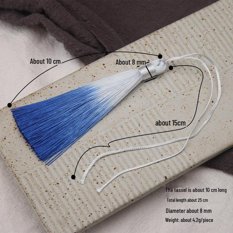 Kendin Yap Takı, Kitap Ayracı ve Bileklikler için 10cm Gradyan Püskül Kolye