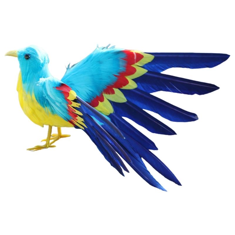 Artificial Feathered Birds for Home Yard and Lawn Decoration Bird Figurine Perfect for Theme Parties and Event