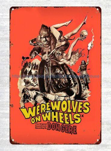 Werewolves on Wheels biker Movie Poster tin sign online decor storesAluminum 20x30cm(7.8x11.8inch)