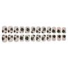 24 Pcs Glittering Press On Nail Saint Patricks Day Stick on Nail Shamrocks Full Cover False Nail Manicures Supplies