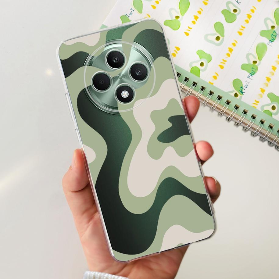 For Oppo Reno12 F Case CPH2637 Shockproof Cover Cute Cat Cartoon Soft Slim Clear Phone Cases For OPPO Reno 12F 4G CPH2687 Fundas