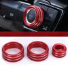 3pcs Car Air Conditioning Audio Volume Knob Ring Button Switch Trim Cover For BMW 1 2 3 Series X1 X2 F20 F21 F46 F30 F35 F47 F48 F39