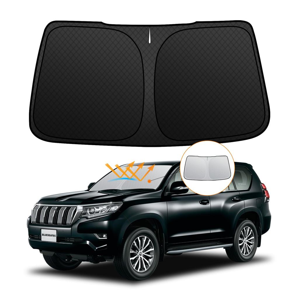 Toyota Land Cruiser Prado 150 Series Windshield Sunshade with UV Light Blocking and Summer UV Easy Installation and and Includes Storage Bag [Enhanced