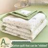 Xinjiang Cotton Summer Quilt - Double or Single Air Conditioning, Machine-Washable, Dorm-Friendly, Lightweight Cool Quilt