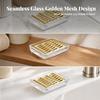 Bathroom Accessory Transparent Rectangular Soap Dish with Slotted Drain Modern