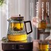 GIANXI 590ML Magnetic Lid Wooden Handle Teapot For Tea Transparent Tea Infuser Teapot Separation Filter Puer Tea Brewing Kettle