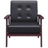 Vidaxl TV Armchair, Black, Faux Leather