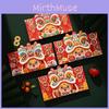 Unique And Creative 2024 Year Of The Dragon Red Packet Bag For Chinese New Year Various Colors Available
