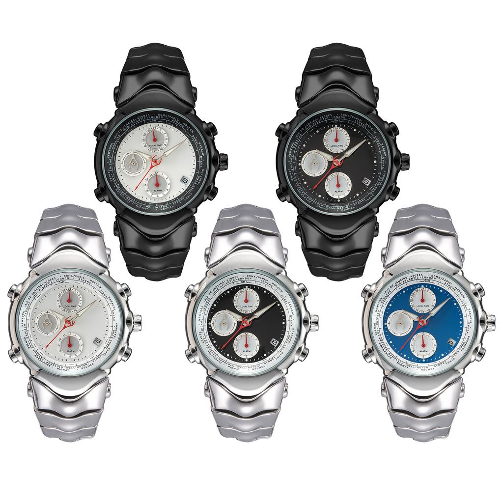 Multifunctional Alien classic Y2k Quartz Watch Mens Six Needles Dial Unique Creative Special Hot Shape Fashion Men Watch Clock