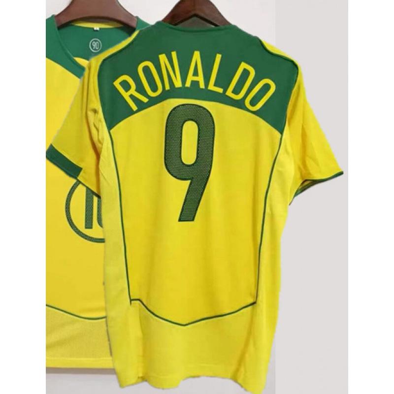 Vintage Football Jersey AC Ronaldo Zidane Maldini Lampardroba Spain Boca Carlos