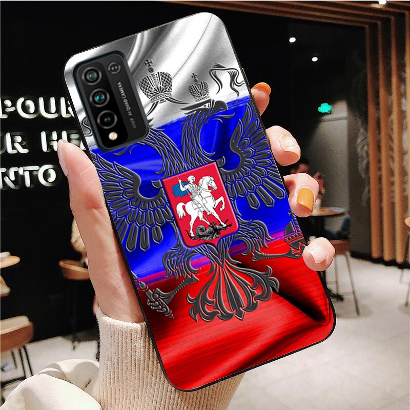 Russia Russian Flags Emblem Phone Case for Huawei Honor 50 10X Lite 20 7A 7C 8X 9X Pro 9A 8A 8S 9S 10i 20S 20lite 7X 10 lite