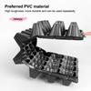 M-10Pcs Seedling Trays Plastic Gardening Germination Trays Black Seedling Container Garden Supplies For Vegetable Flower