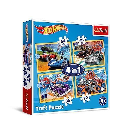 TREFL- HOT WHEELS PUZZLE, 34627, MULTICOLOUR