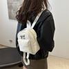 Schoolbag Bow Backpack Women's Niche Design Fashion Korean Edition School Bag 1011 Autumn and Winter Lightweight Small Travel Backpack
