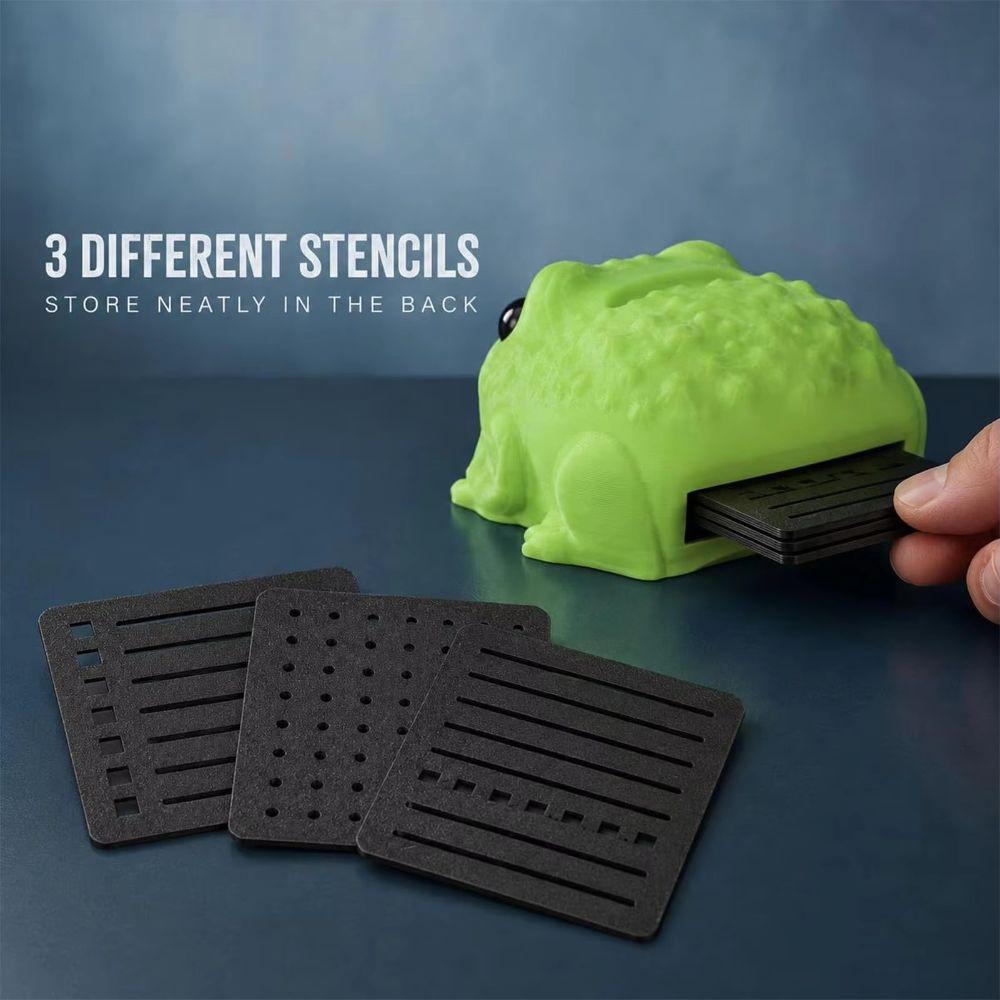 Cute Frog Shape Frog Desk Organizer Matte Finish Memo Holder Durable Pen Rest Slot Desk Decor