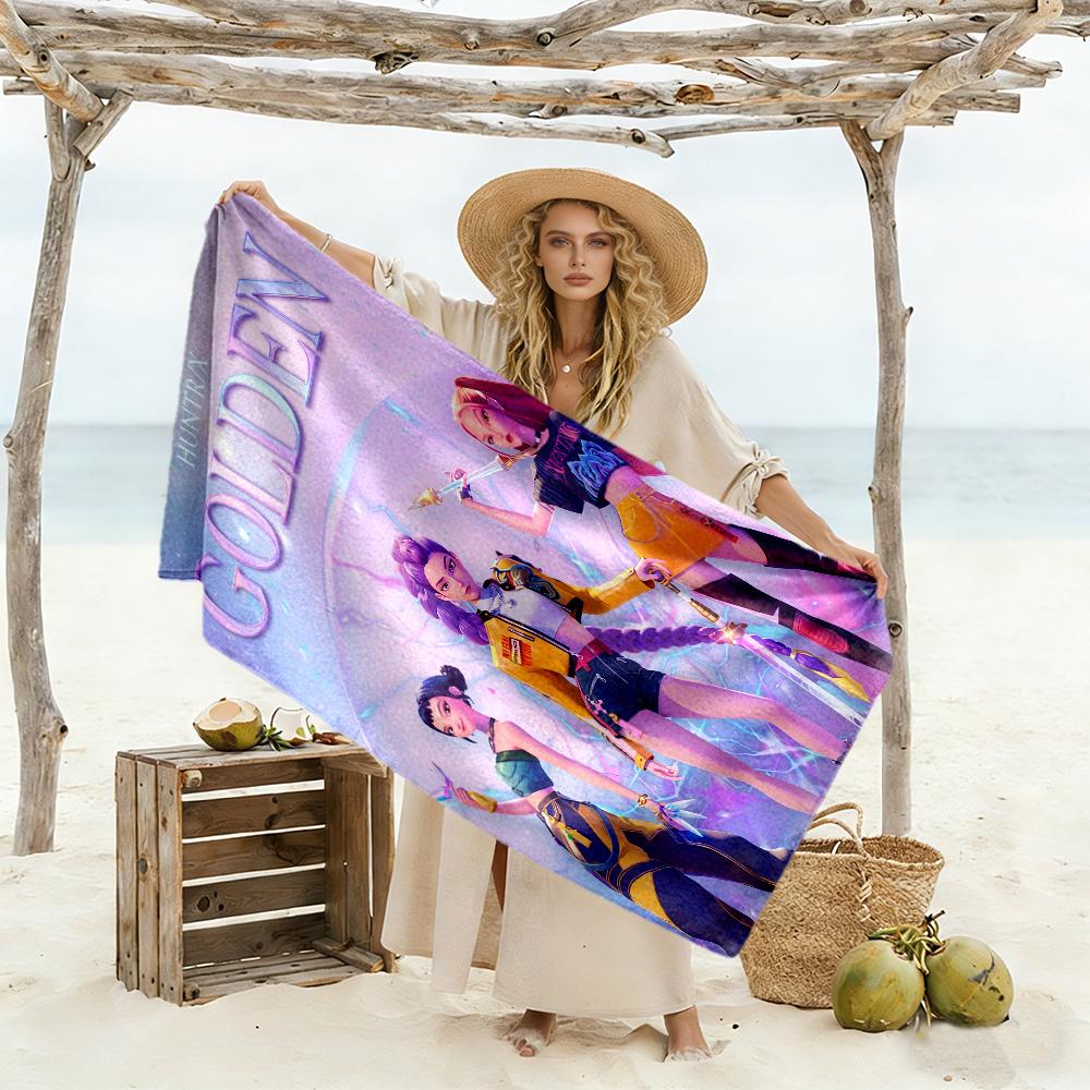 Galactic Glamour Squad Beach Towel Super Soft & Absorbent Comfortable Lightweight