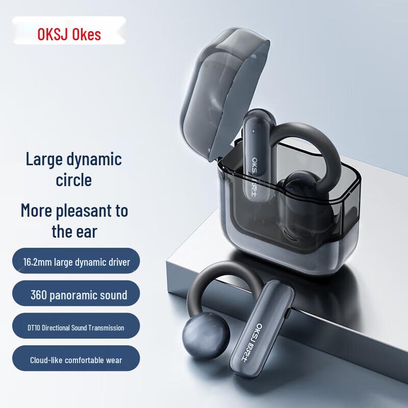 

OKSJ B6 Open-Ear Ear-Hook Bluetooth Headphones
