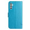 For Samsung Galaxy A37 5G/A36 5G Case Wallet Stand Imprinted Butterfly Flower PU Leather Phone Cover