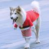 1Set Xmas Pet Clothes Polyester Santa Dog Costume Hat Christmas Party Winter Cozy Outfit Xmas Party Pet Clothing