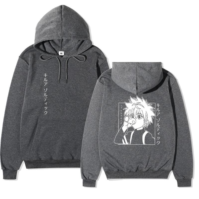 Hunter X Hunter Fashion Hoodies Men Women Hooded Sweatshirts Fashion Hip Hop Casual Pullovers Autumn Boys Girls Black Streetwear Hoodie