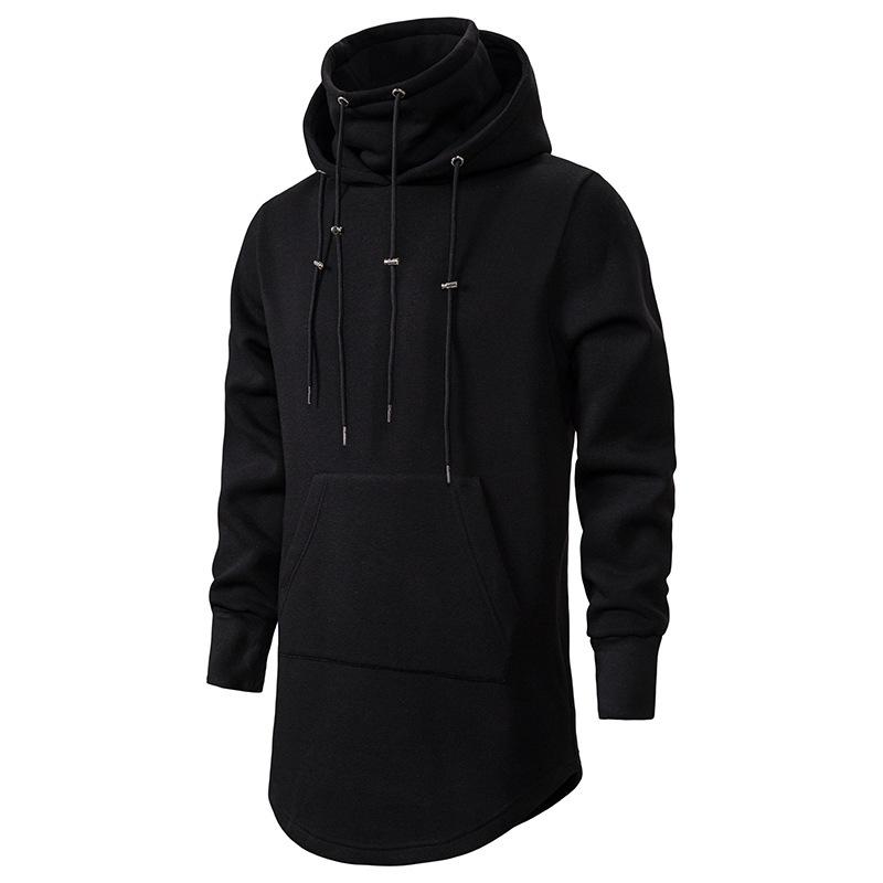 Trendige Dark System Mid-Length Hoodie-Jacke für Herren - XH12