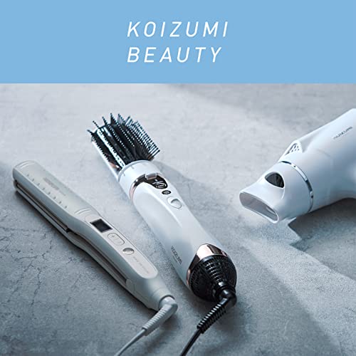Kozumi Curling Dryer, Negative Ion, High Airflow, 1000W, Automatic Hot/Cold Switching, 3 Brushes, Hair Styling, White, KHC-5050/W