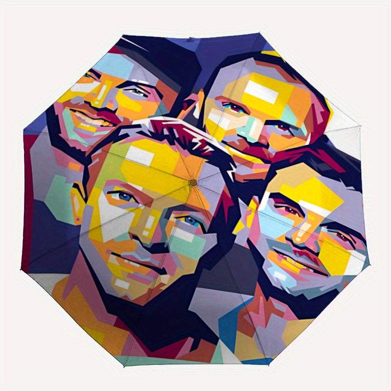 

1pc ColdPlay Automatic Opening/closing Umbrella, Windproof, Foldable Sunshade, Perfect Gift for Friends, Durable Handle yy250815122