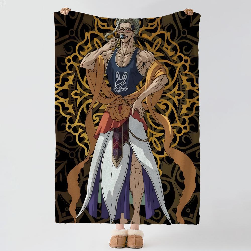 anime R-Record of Ragnarok-k Throw Thick Comfort Flannel Quilt, Multi-scene Use Indoor Outdoor Daily Nap