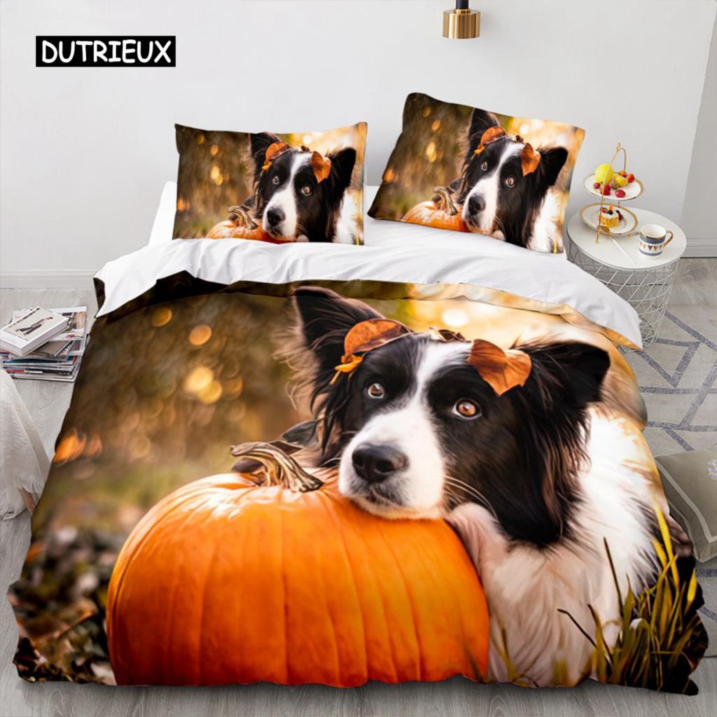 

Комплект постельного белья для собак и кошек с изображением животных, собак, белый пододеяльник с двуспальной кроватью, двуспальной кроватью для детей, мальчиков, женщин, девочек, мужчин, украшения для спальни EU single(135x200cm)