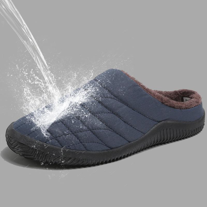 Cotton slippers winter indoor half slippers velvet warm heel-less cotton shoes